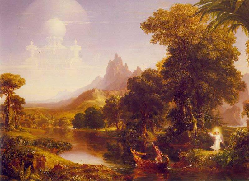 Thomas Cole The Voyage of Life: Youth oil painting picture